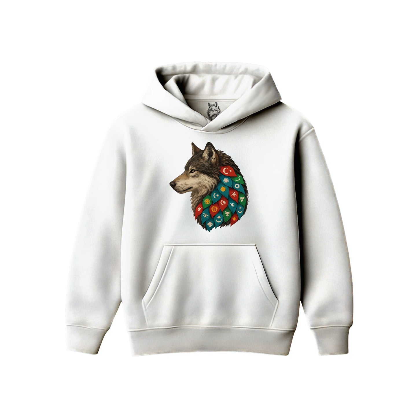 TÜRK DEVLETLERİ KURT Hoodie Oversize