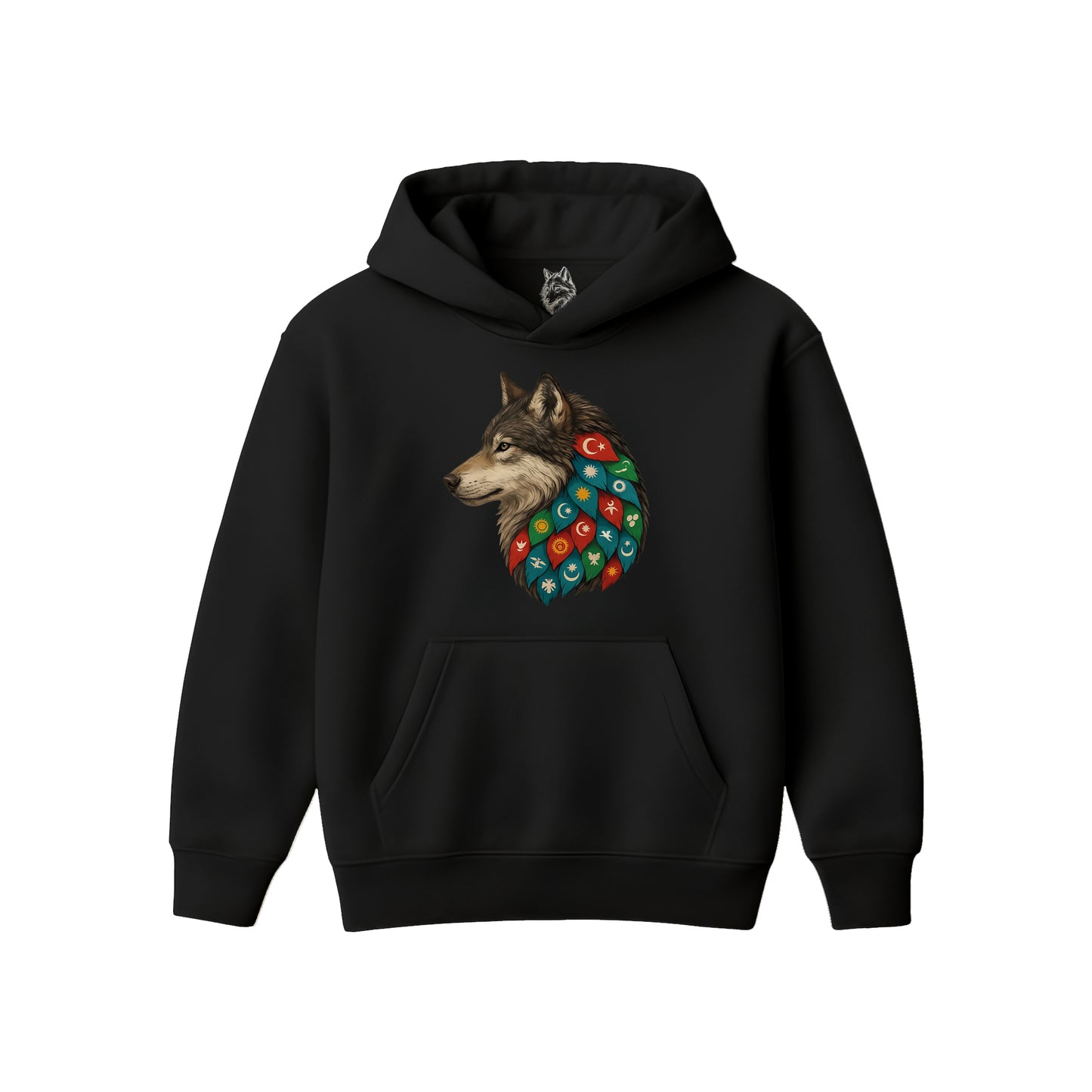 TÜRK DEVLETLERİ KURT  Hoodie  Oversize