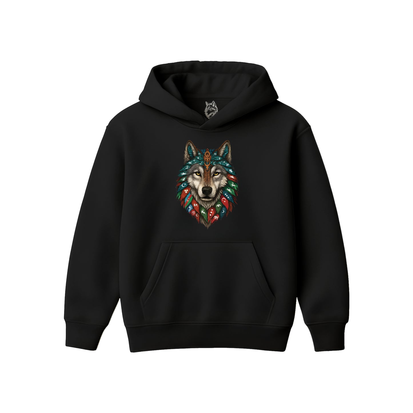 TÜRK DEVLETLERİ MAVİ KURT  Hoodie  Oversize