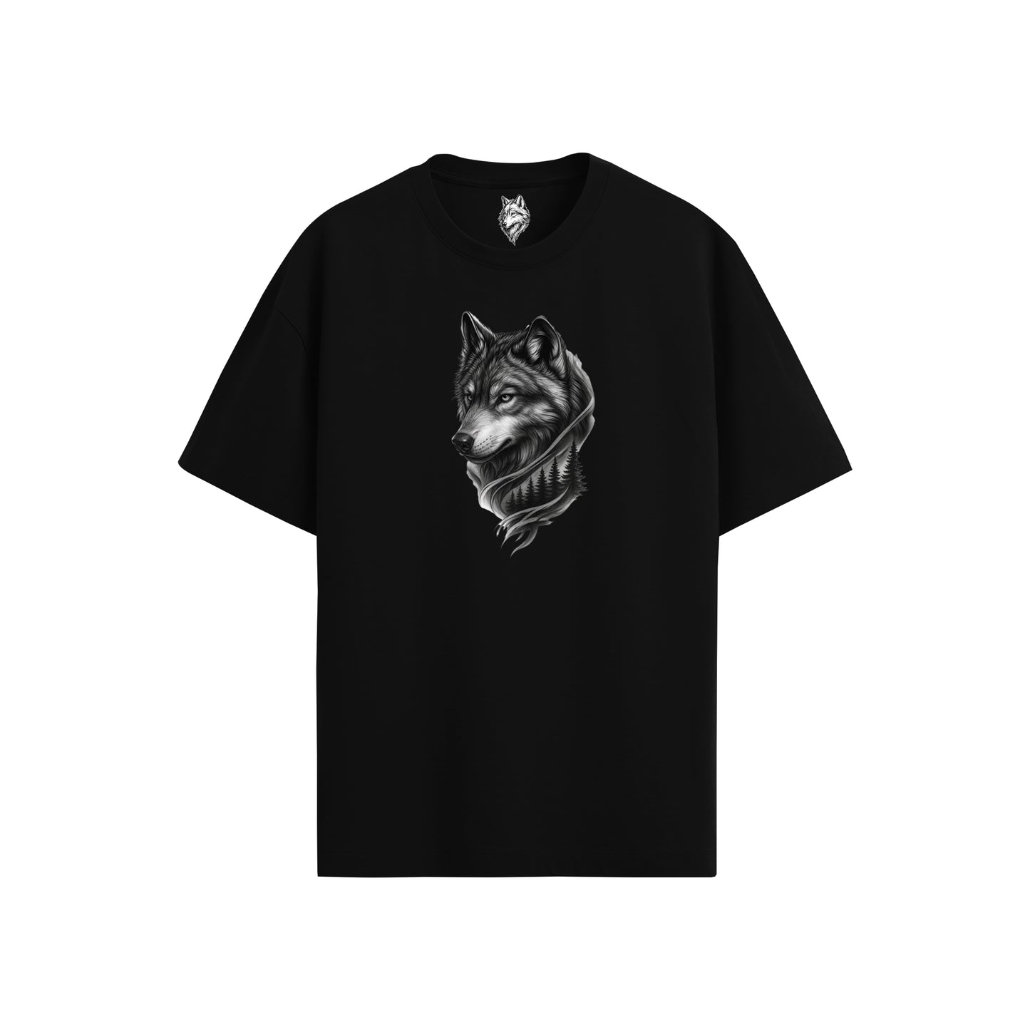 SİYAH KURT T-shirt Oversize